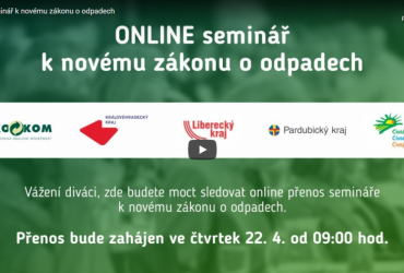 Záznam online semináře k novému zákonu o odpadech